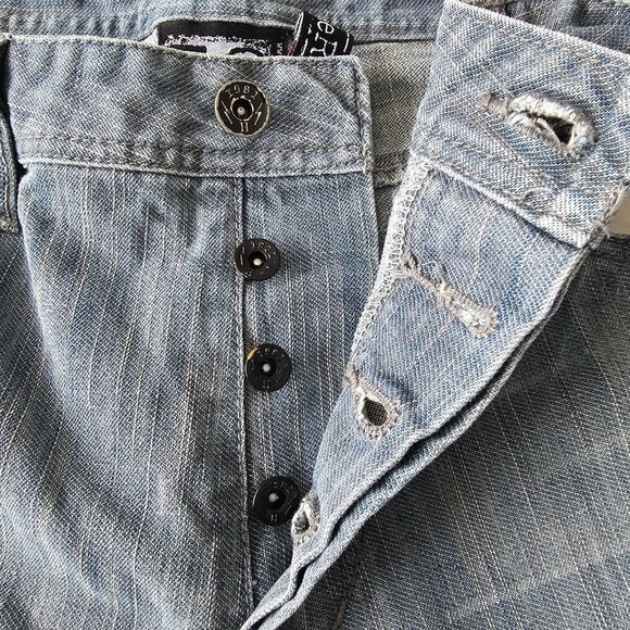 Heritage 1981 Men's Straight Button Up Jeans, Size 32, Light wash - Picture 8 of 15